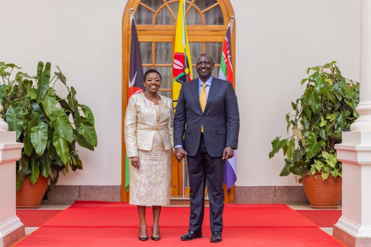 Rachel Ruto with President Ruto