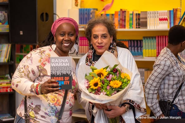 Rasna Warah during her her book launch at Cheche Bookshop and Cafe on 2nd July 2022