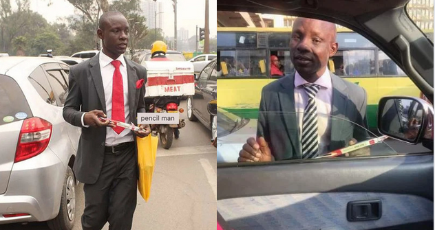 Meet Edgar Otieno, the man who quit bank job to sell pencils in Nairobi streets