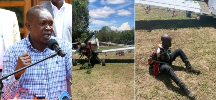MP Oscar Sudi offers to educate boy arrested for trying to steal Aircraft in Gilgil