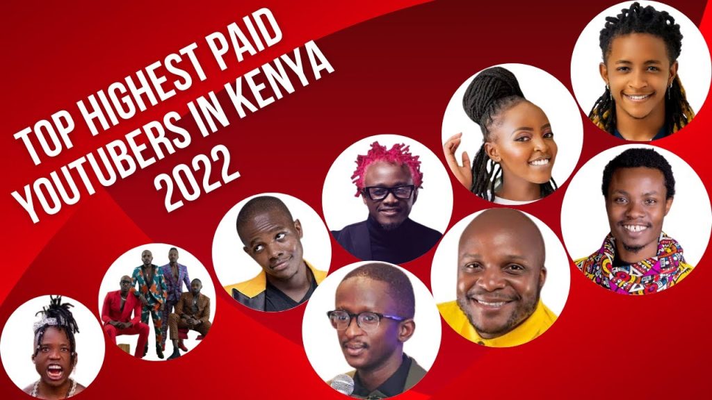 List of Highest paid YouTubers in Kenya