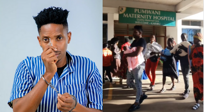 Eric Omondi rescues 5 mothers detained over unpaid hospital bill at Pumwani Maternity
