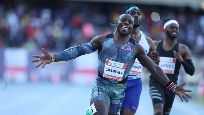 Omanyala shines again at Kip Keino Classic as he wins 100m race