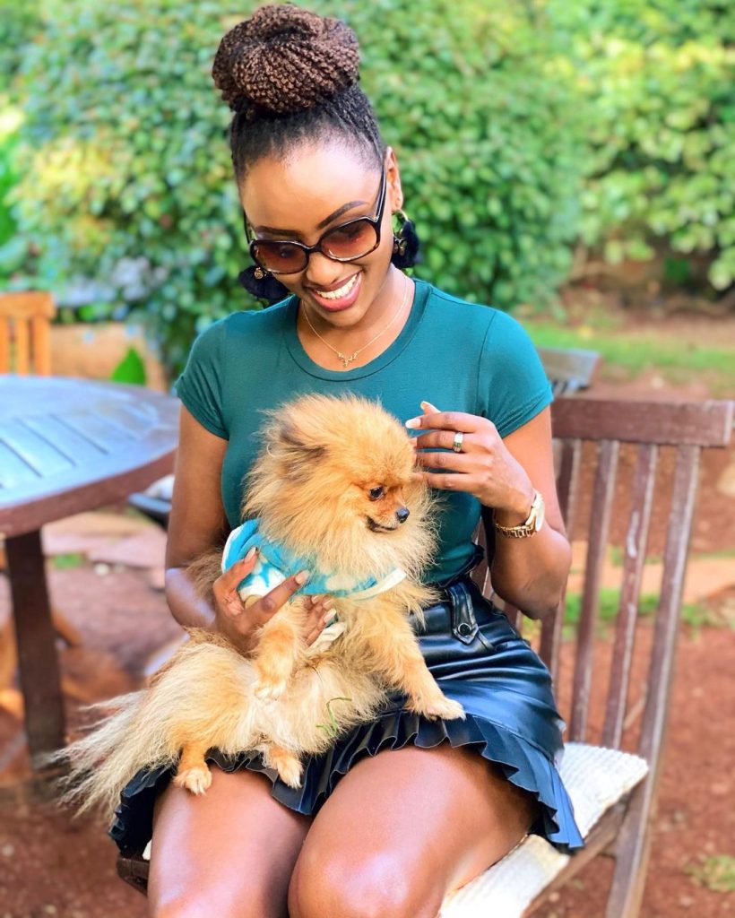 Michelle Ntalami mourns the death of her dog baby Pixel