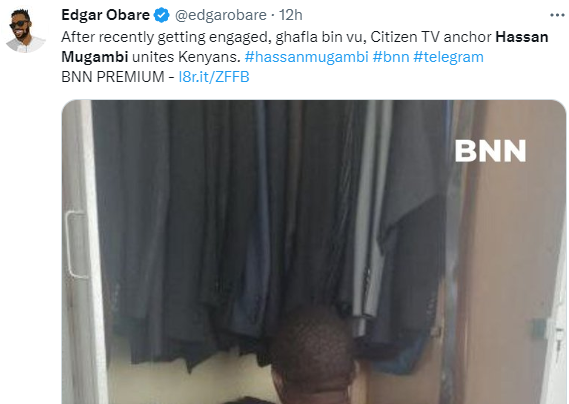 Here's Why Citizen TV's Hassan Mugambi is trending on Twitter