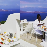 Omosh flies Akothee to Santorini - Greece for honeymoon