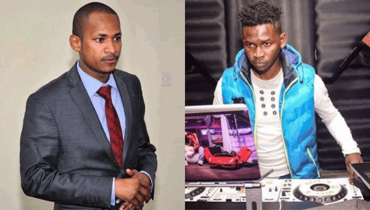 File image of Embakasi East MP Babu Owino and DJ Evolve