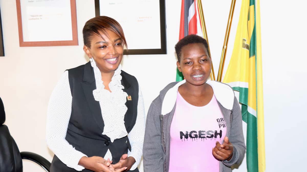 Karen Nyamu gifts Ngesh with money, promises to cover her studio fees