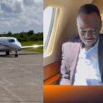 Eddie Butita takes a private jet to attend a meeting