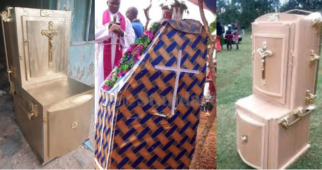 Balunda clan among the Bukusu sub-tribe in the Luhya community bury the dead while seated