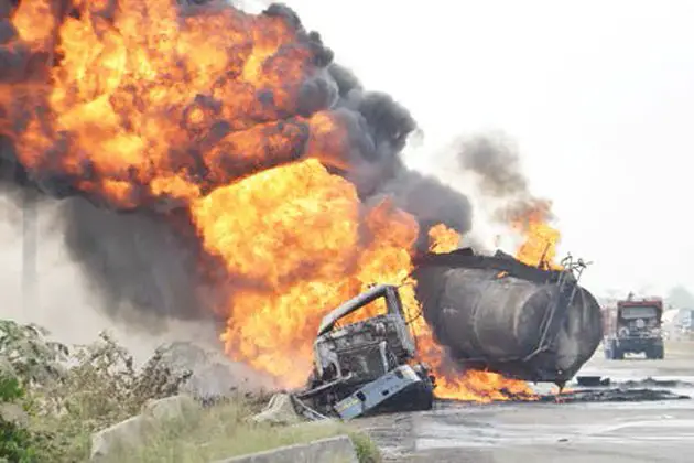Driver burnt to ashes after petrol tanker hit transformer