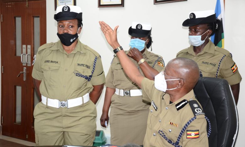 File image of Ugandan police on duty