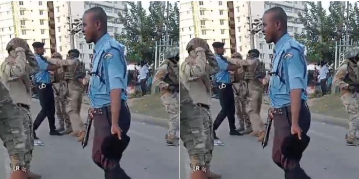 KDF soldiers assault police officers in Mombasa