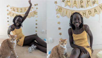 Lupita Nyong'o celebrates her cat's birthday in style