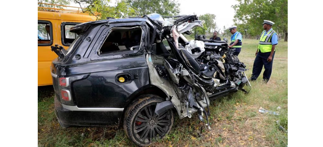 Range Rover accident