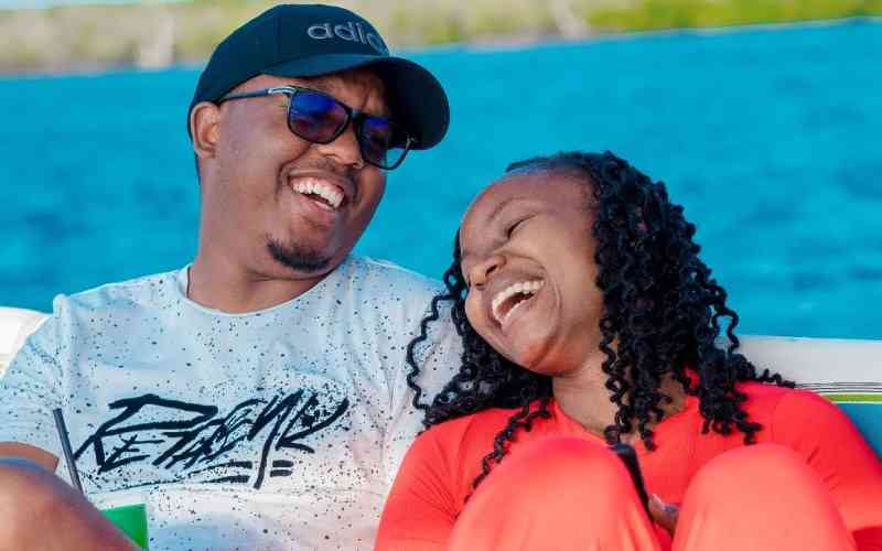 Judy Nyawira with her husband Abel Mutua ( Instagram)