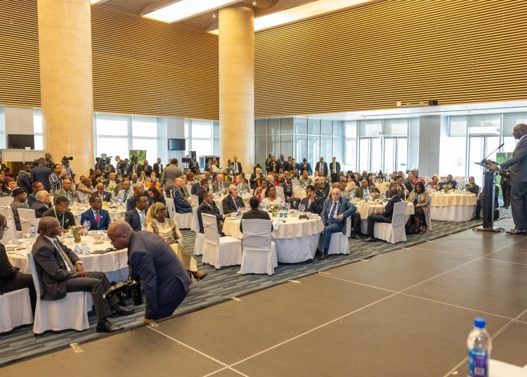 President William Ruto speaking during High-Level Presidential Breakfast Dialogue in Addis Ababa on Friday, February 14