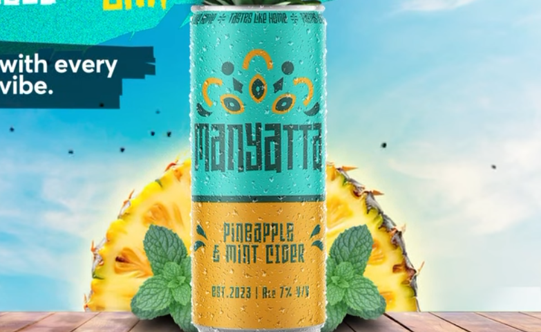 Details of the new Manyatta pineapple & mint can unveiled by Kenya Breweries