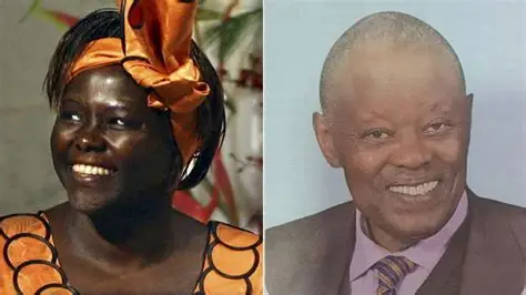 Wangari Maathai with her husband Mwangi Maathai